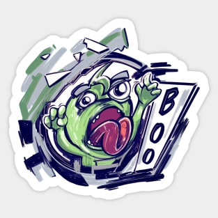 Monster -Boo Sticker